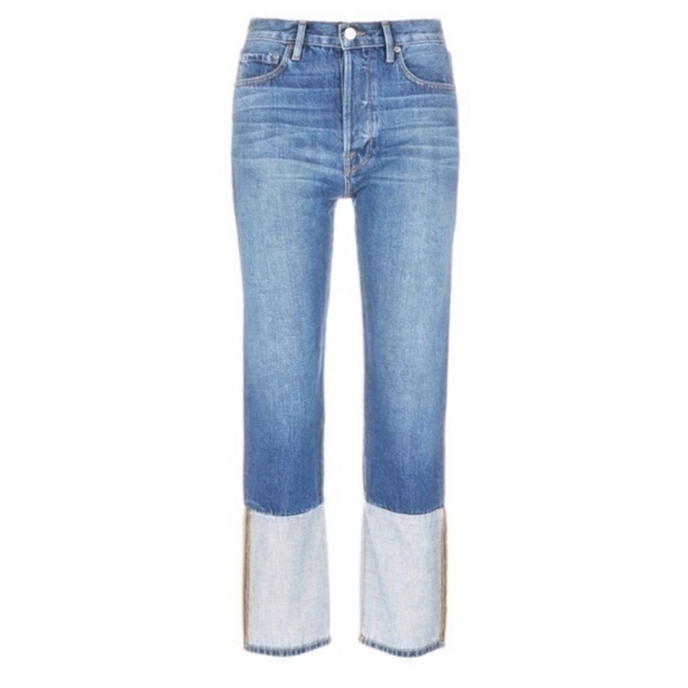 FRAME DENIM LE ORIGINAL REVERSED CUFF CROPPED - Picture 3 of 4